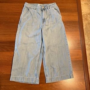 Paige denim wide leg crop pants size 25